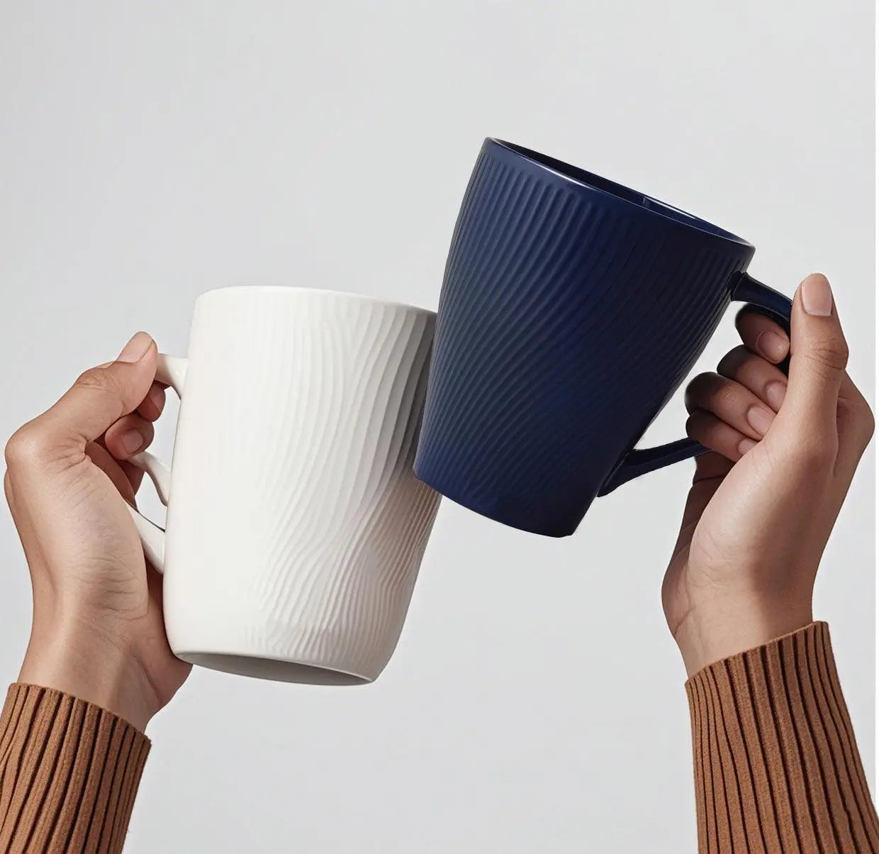 Simple vertical striped mug 13.5oz Cupajooy