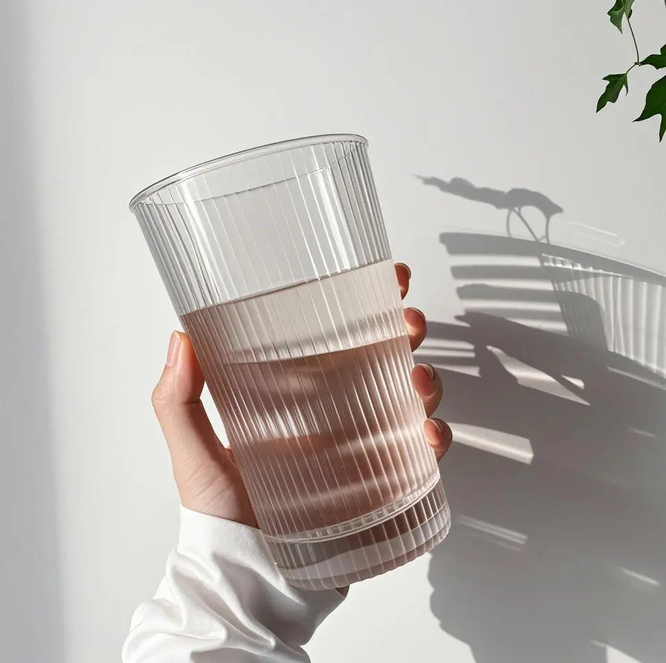 Transparent glass water cup Cupajooy