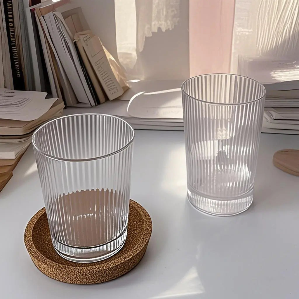 Transparent glass water cup Cupajooy