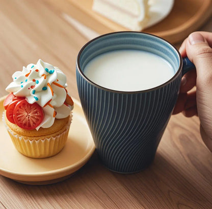 Simple vertical striped mug 13.5oz Cupajooy