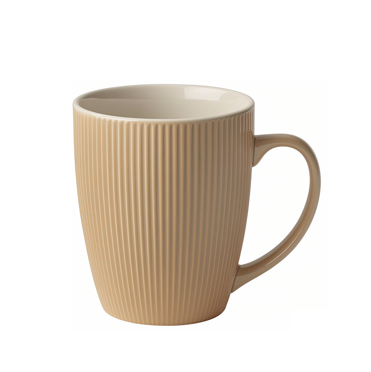 Vertical striped texture ceramic mug 10oz