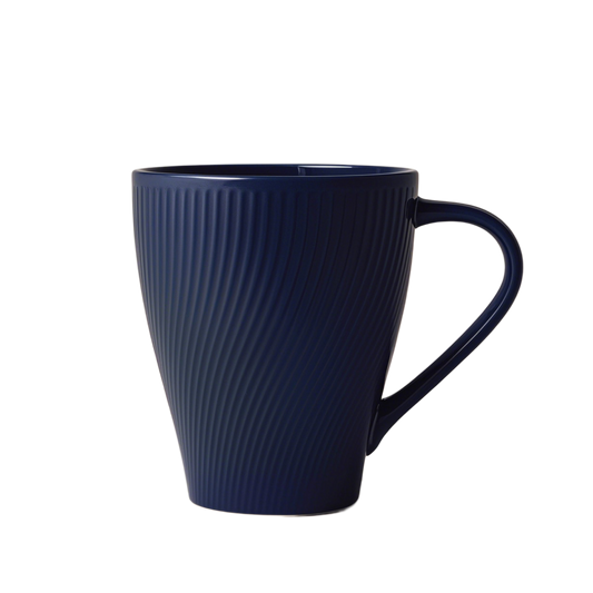 Simple vertical striped mug 13.5oz