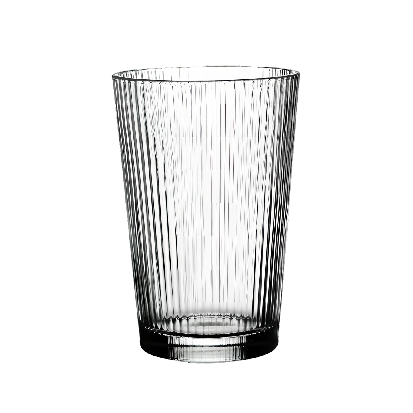 Transparent glass water cup