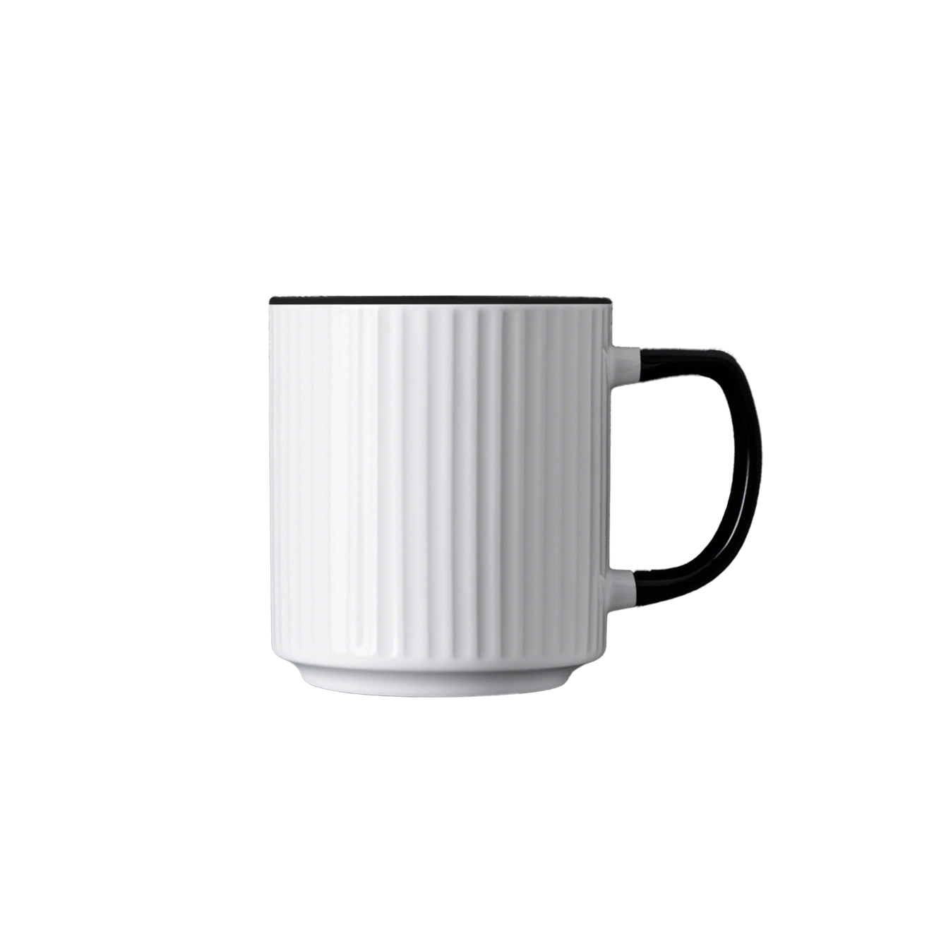 Japanese style old-fashioned ceramic striped Mug 10oz